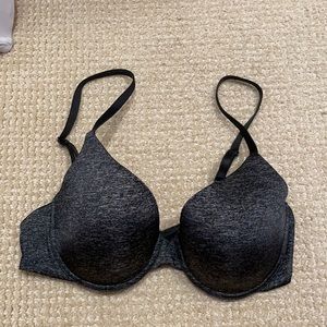 VS uplift semi Demi bra dark grey